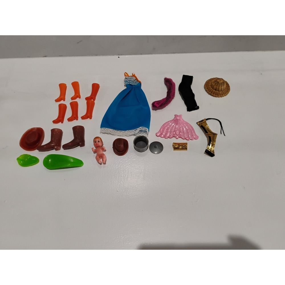 Doll Clothing Lot for Barbie & Her Friends 21 Pcs Accessories
